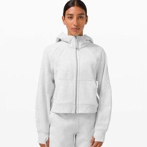 Lululemon Scuba Oversized Full Zip - Heathered Core Ultra Light Grey